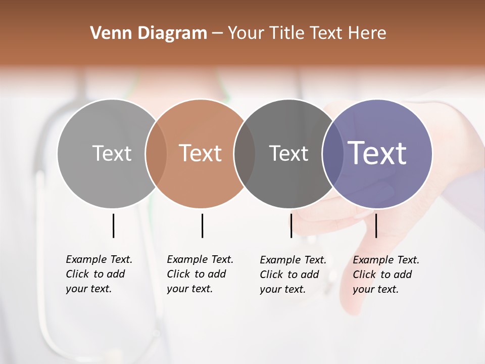A Doctor Pointing At Someone With A Stethoscope PowerPoint Template