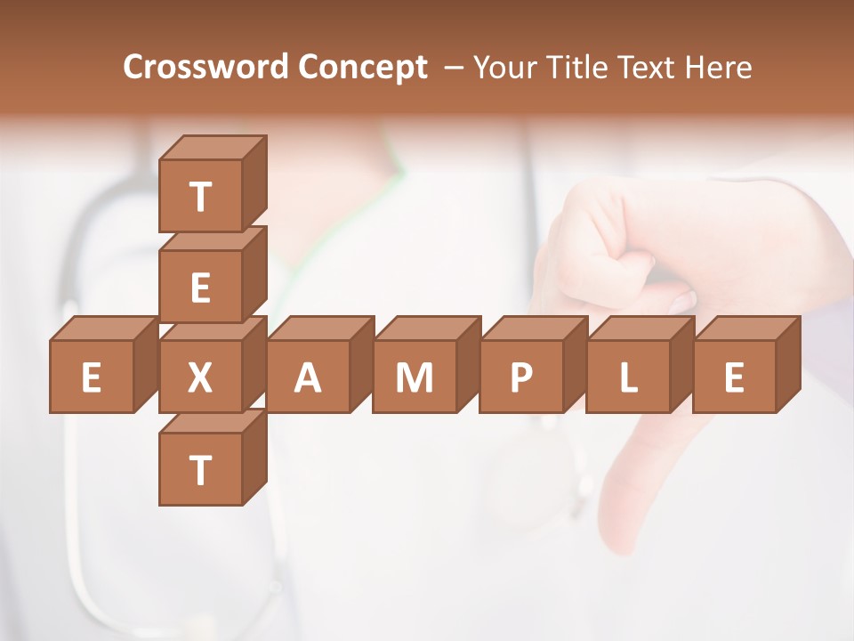 A Doctor Pointing At Someone With A Stethoscope PowerPoint Template