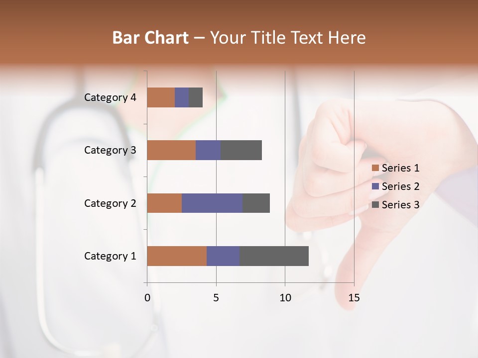 A Doctor Pointing At Someone With A Stethoscope PowerPoint Template
