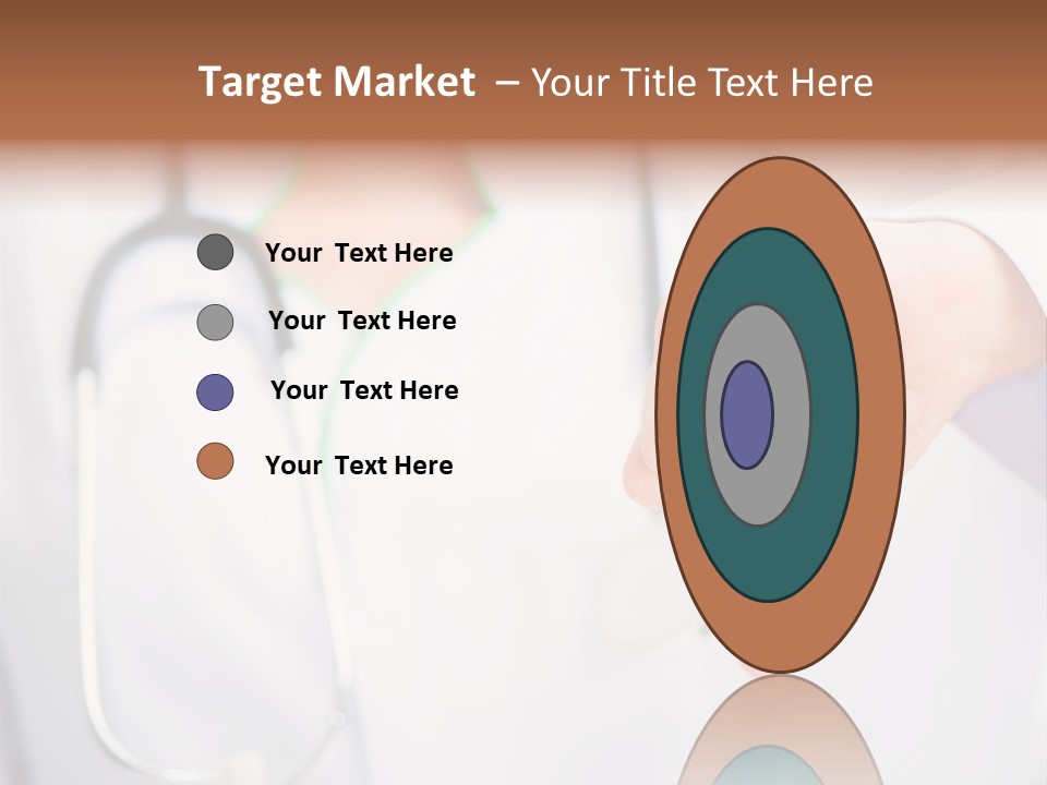 A Doctor Pointing At Someone With A Stethoscope PowerPoint Template