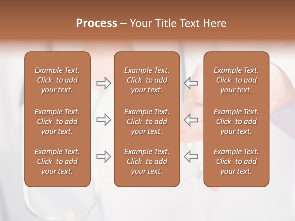 A Doctor Pointing At Someone With A Stethoscope PowerPoint Template