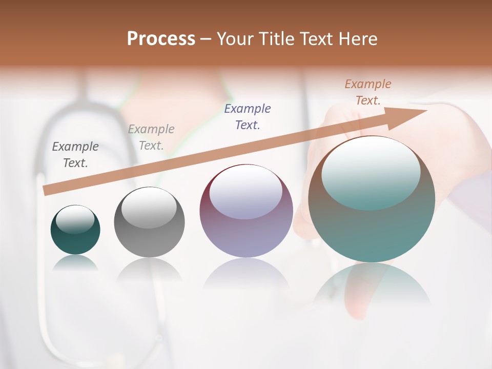 A Doctor Pointing At Someone With A Stethoscope PowerPoint Template