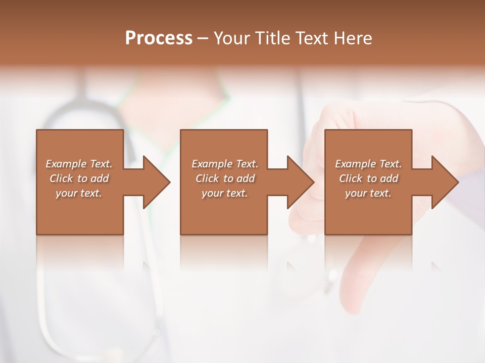 A Doctor Pointing At Someone With A Stethoscope PowerPoint Template