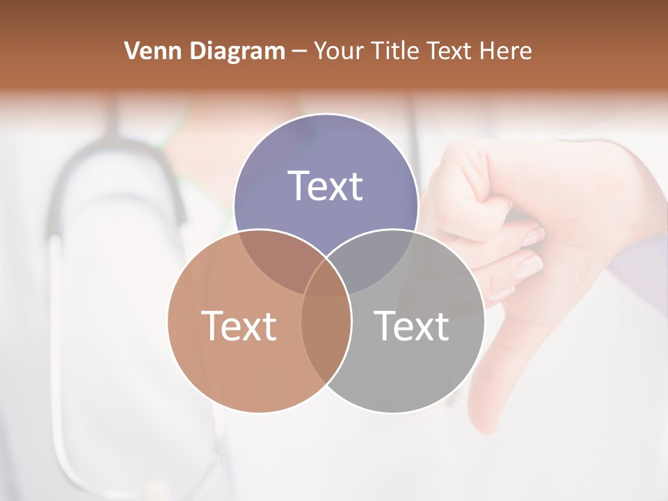 A Doctor Pointing At Someone With A Stethoscope PowerPoint Template