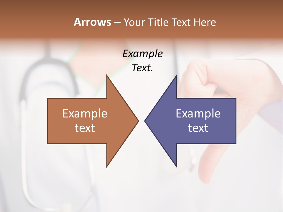 A Doctor Pointing At Someone With A Stethoscope PowerPoint Template