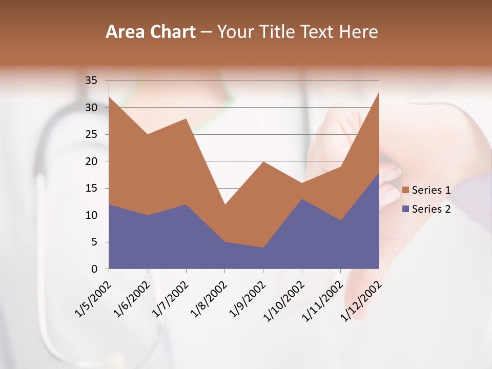 A Doctor Pointing At Someone With A Stethoscope PowerPoint Template