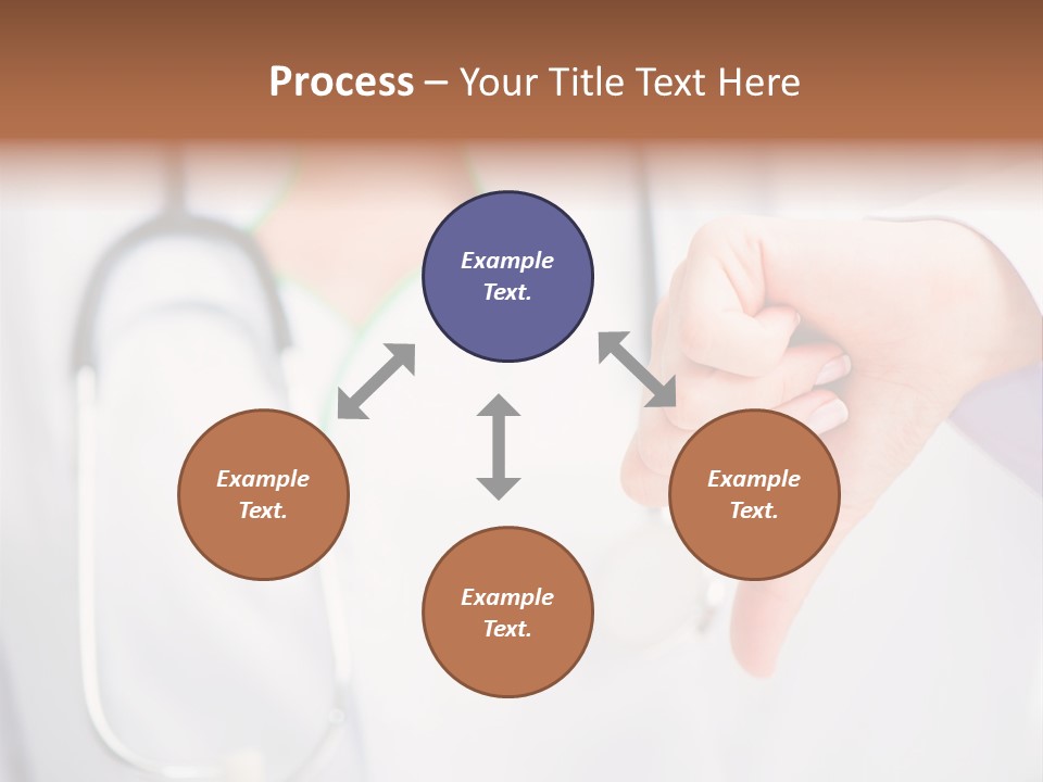 A Doctor Pointing At Someone With A Stethoscope PowerPoint Template