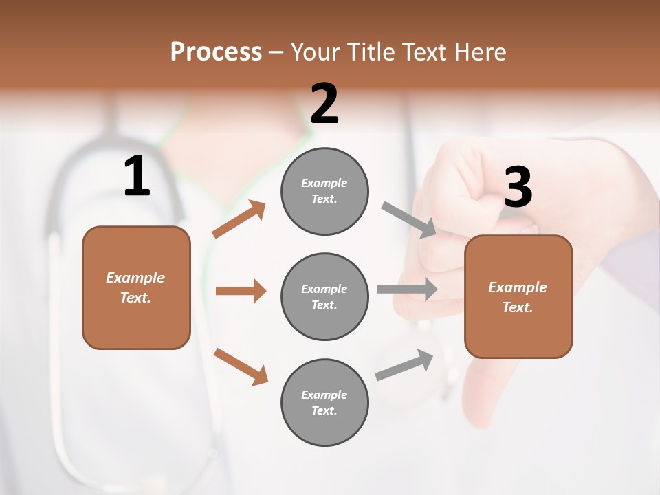 A Doctor Pointing At Someone With A Stethoscope PowerPoint Template