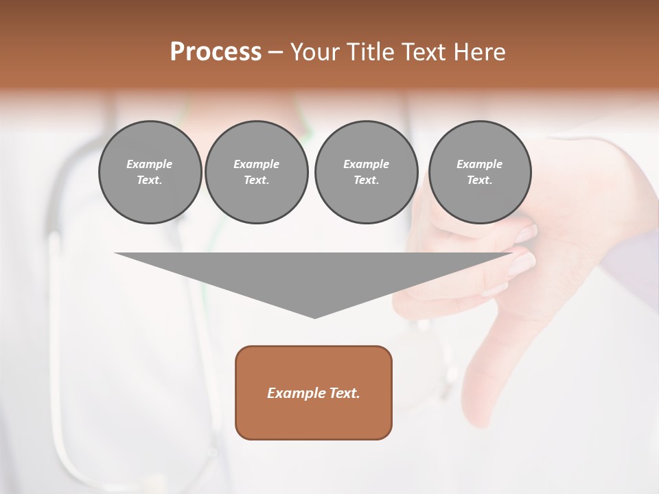 A Doctor Pointing At Someone With A Stethoscope PowerPoint Template