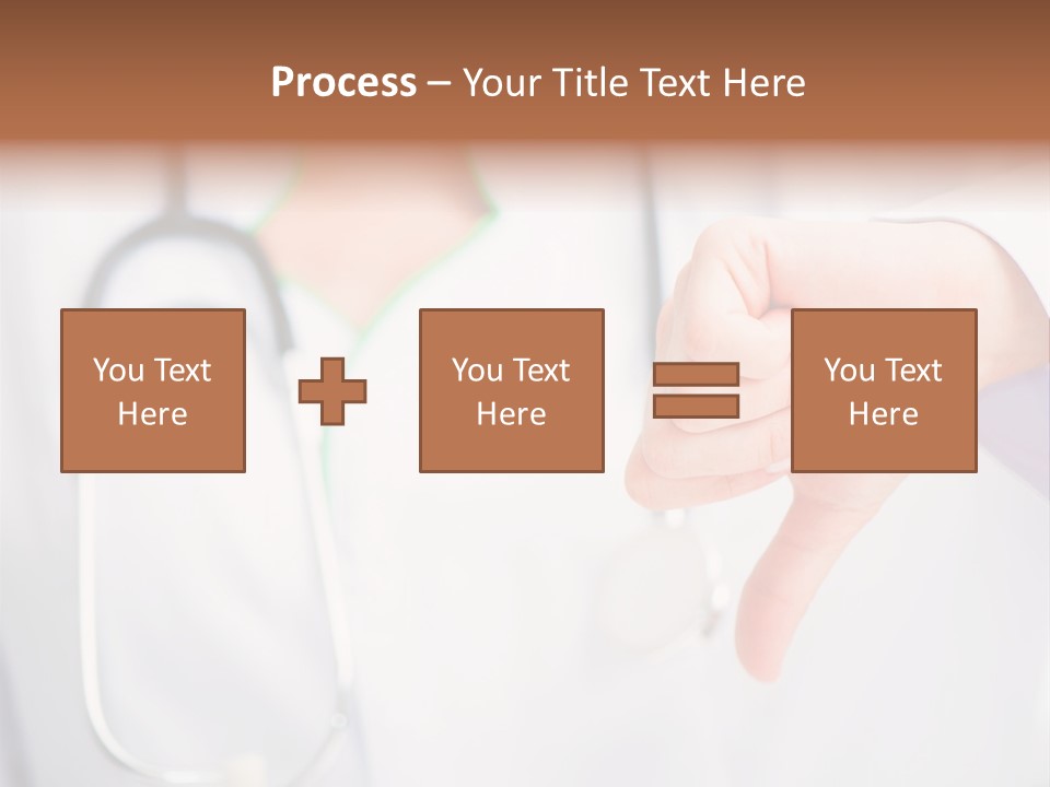 A Doctor Pointing At Someone With A Stethoscope PowerPoint Template