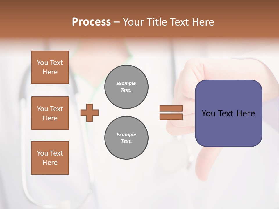 A Doctor Pointing At Someone With A Stethoscope PowerPoint Template
