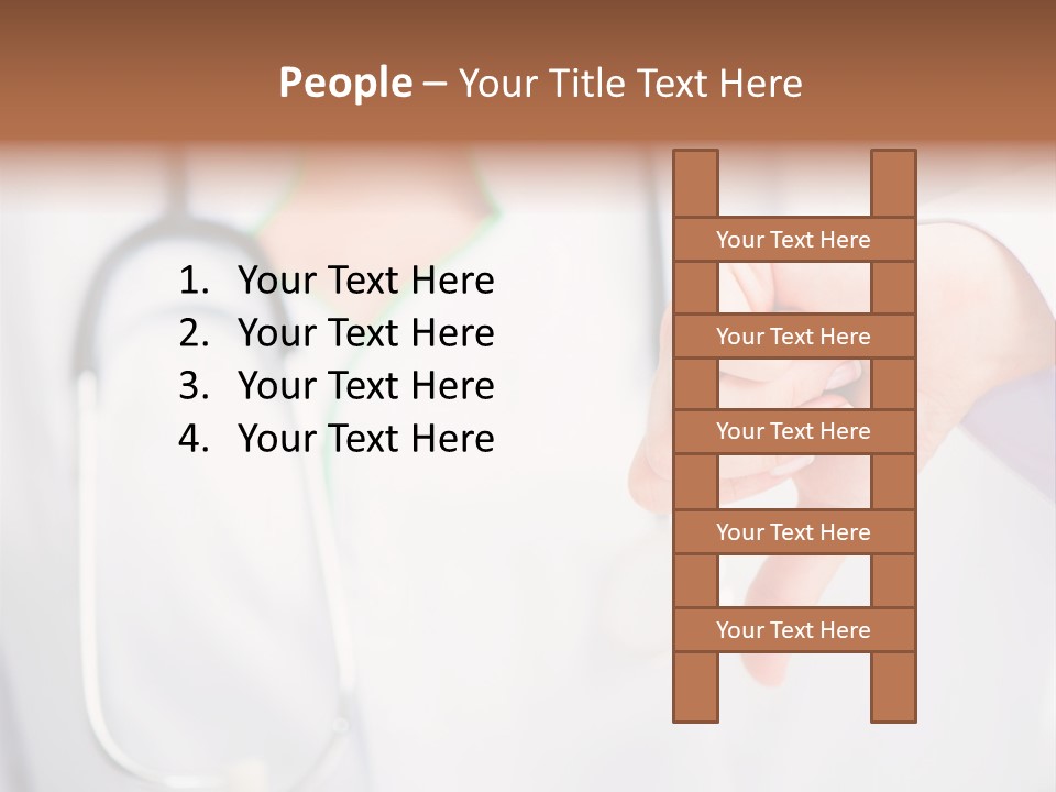 A Doctor Pointing At Someone With A Stethoscope PowerPoint Template