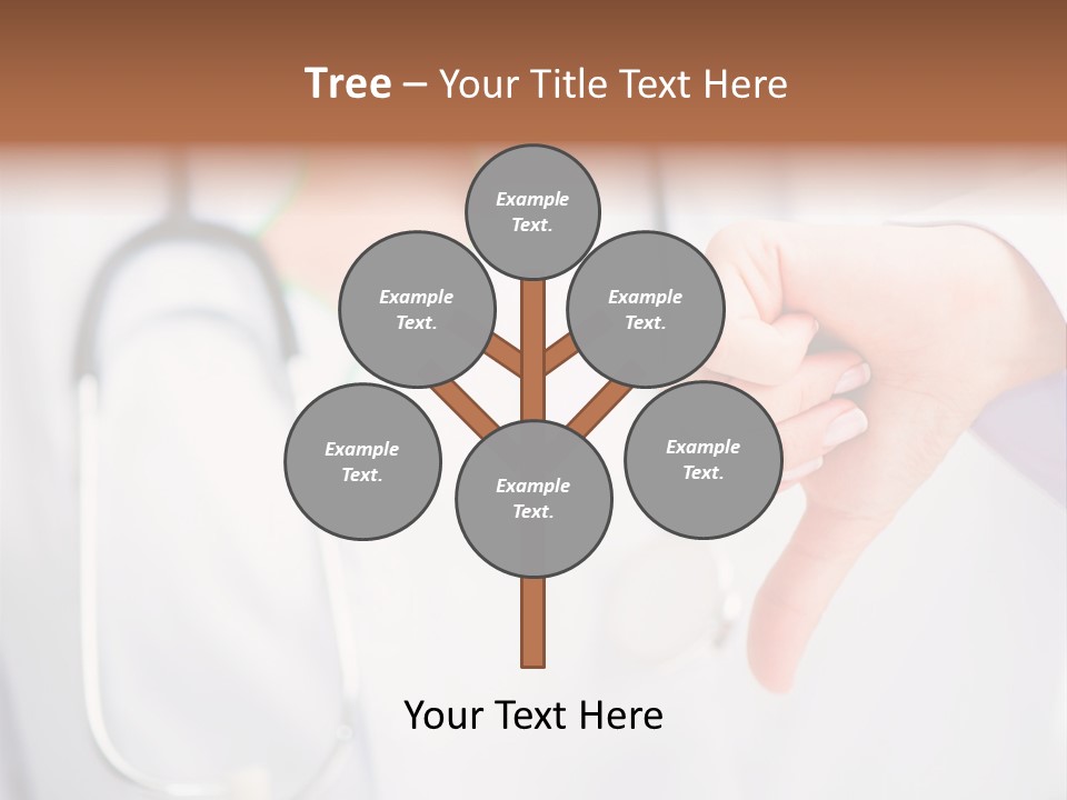 A Doctor Pointing At Someone With A Stethoscope PowerPoint Template