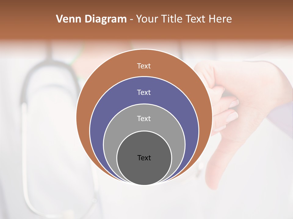A Doctor Pointing At Someone With A Stethoscope PowerPoint Template