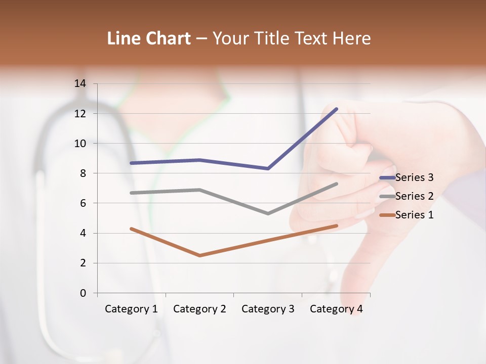 A Doctor Pointing At Someone With A Stethoscope PowerPoint Template