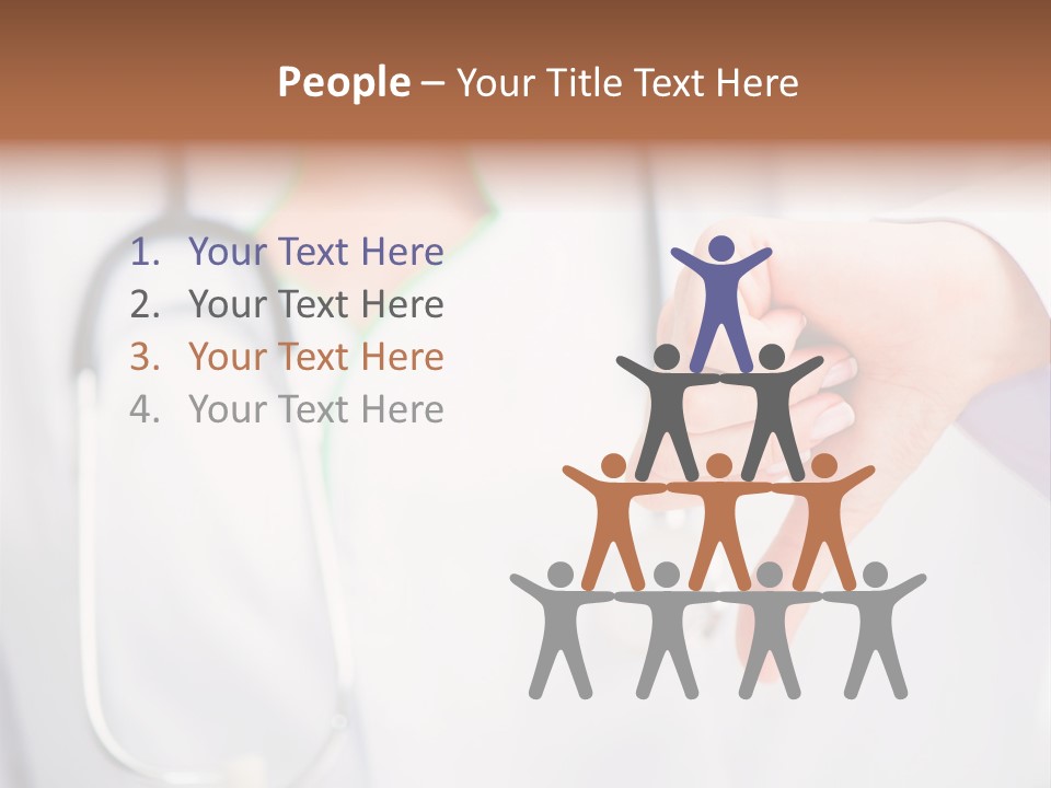 A Doctor Pointing At Someone With A Stethoscope PowerPoint Template