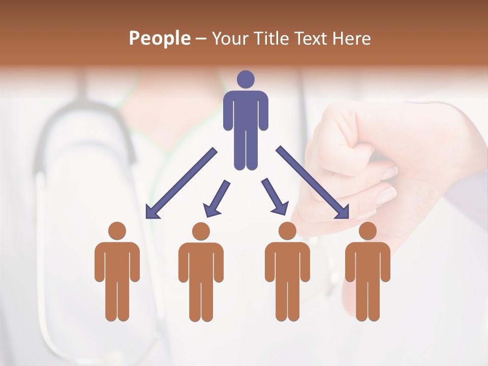 A Doctor Pointing At Someone With A Stethoscope PowerPoint Template