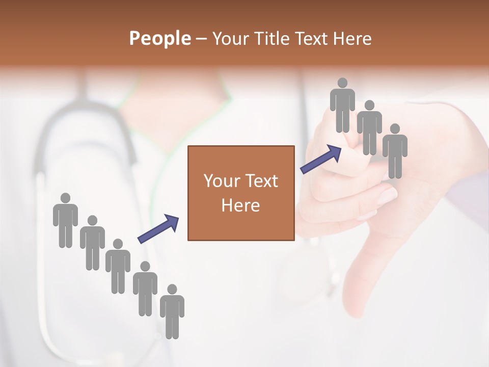 A Doctor Pointing At Someone With A Stethoscope PowerPoint Template