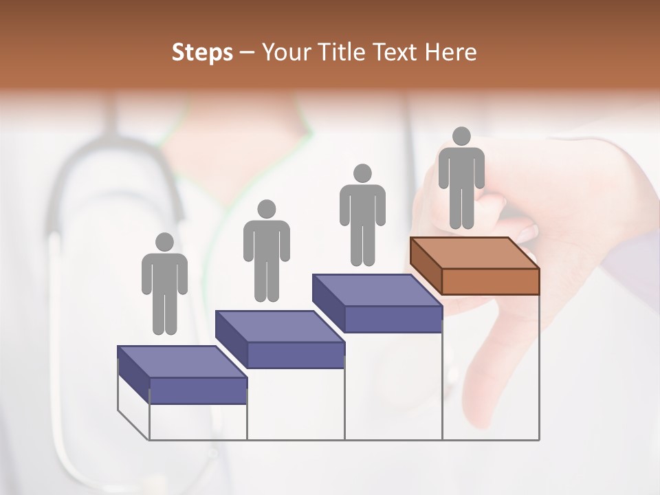 A Doctor Pointing At Someone With A Stethoscope PowerPoint Template