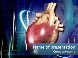 A Medical Powerpoint Presentation With A Heart PowerPoint Template