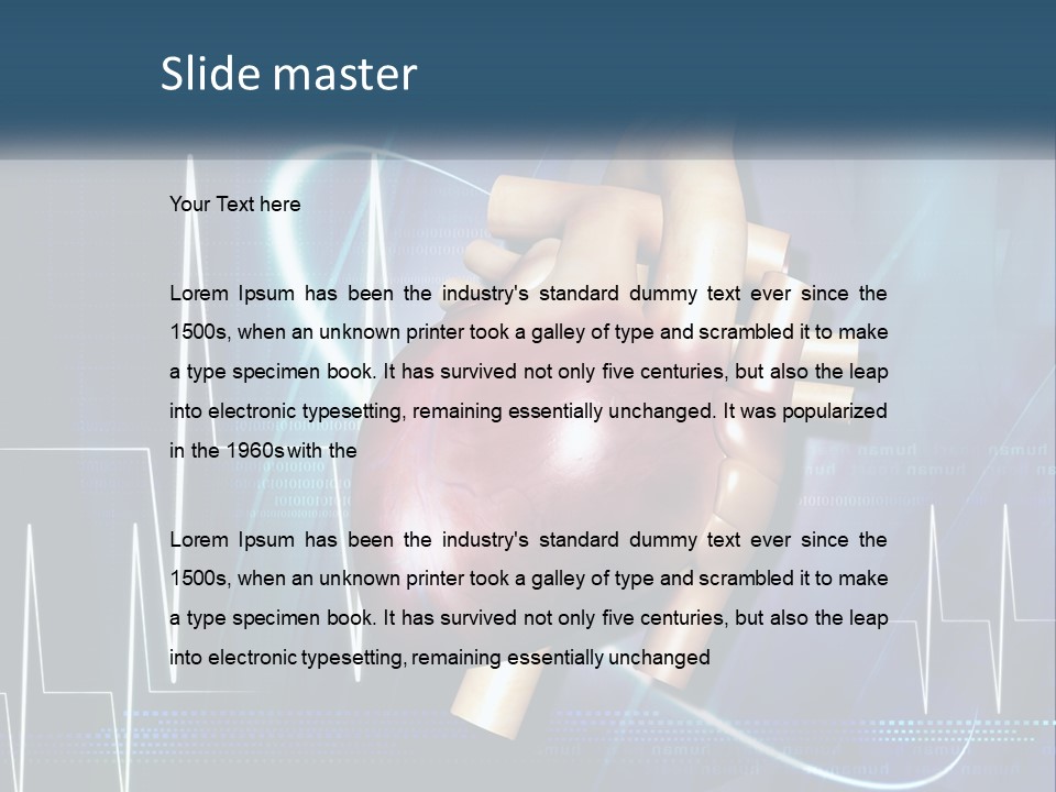 A Medical Powerpoint Presentation With A Heart PowerPoint Template