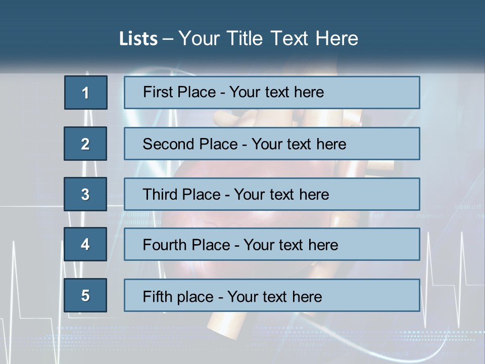 A Medical Powerpoint Presentation With A Heart PowerPoint Template