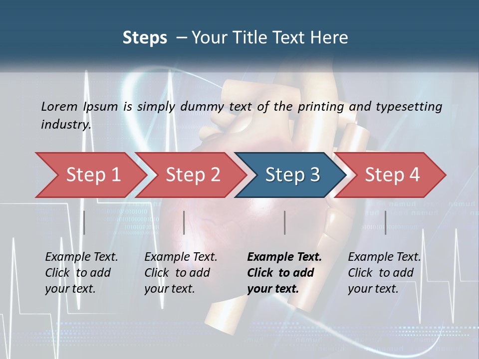 A Medical Powerpoint Presentation With A Heart PowerPoint Template