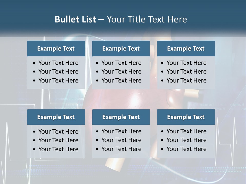 A Medical Powerpoint Presentation With A Heart PowerPoint Template