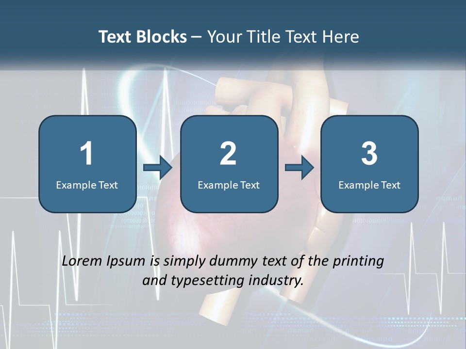 A Medical Powerpoint Presentation With A Heart PowerPoint Template