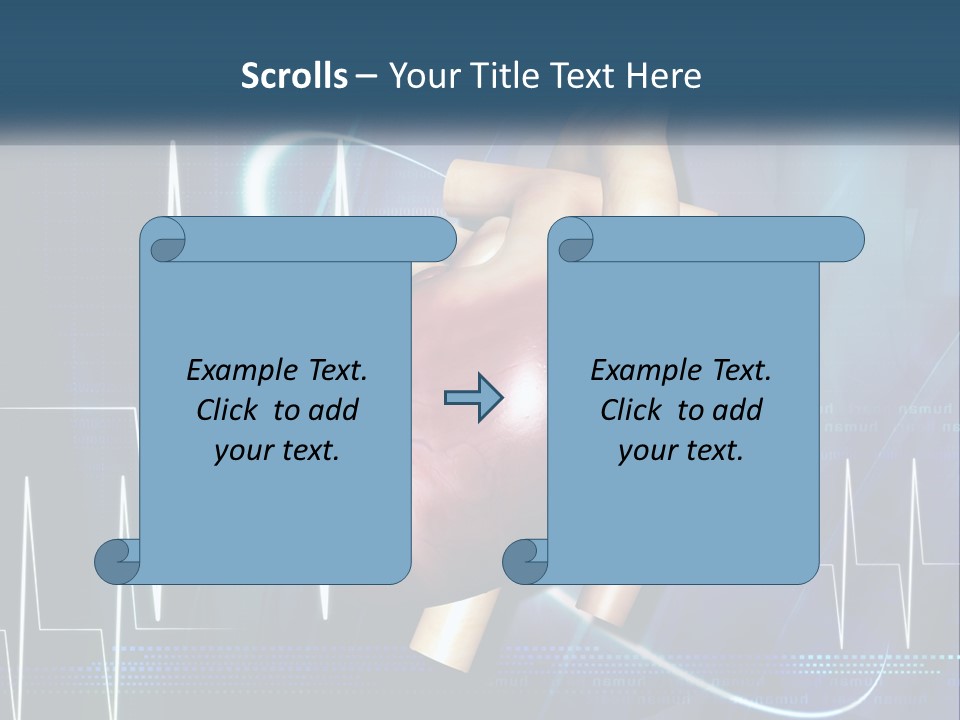 A Medical Powerpoint Presentation With A Heart PowerPoint Template