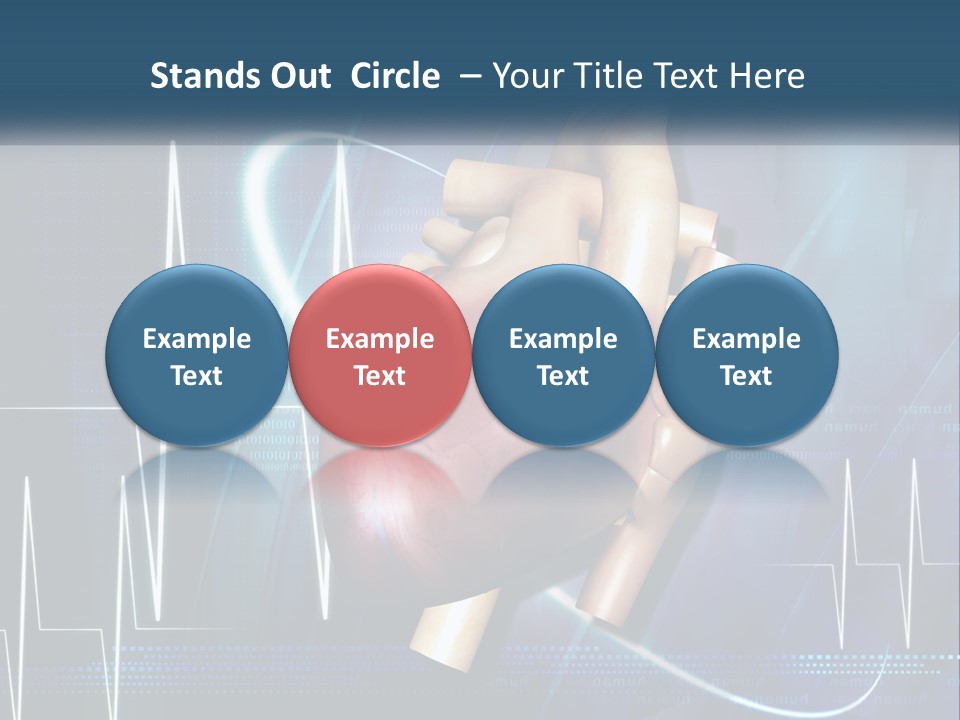 A Medical Powerpoint Presentation With A Heart PowerPoint Template