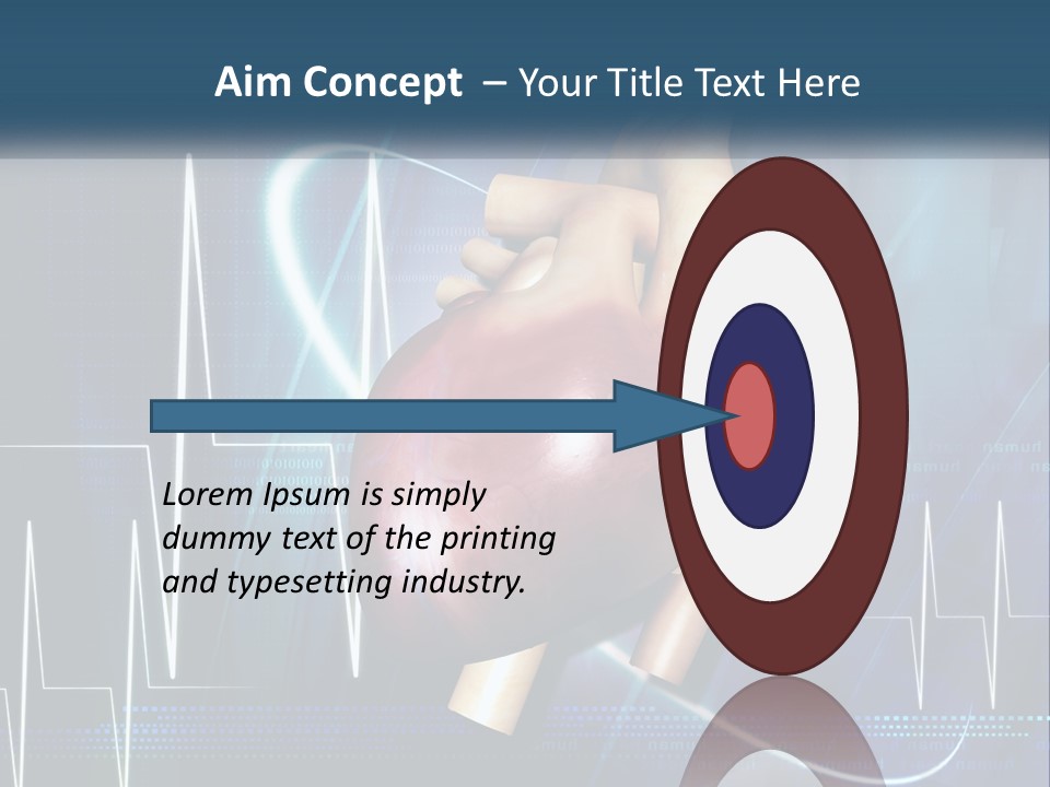 A Medical Powerpoint Presentation With A Heart PowerPoint Template