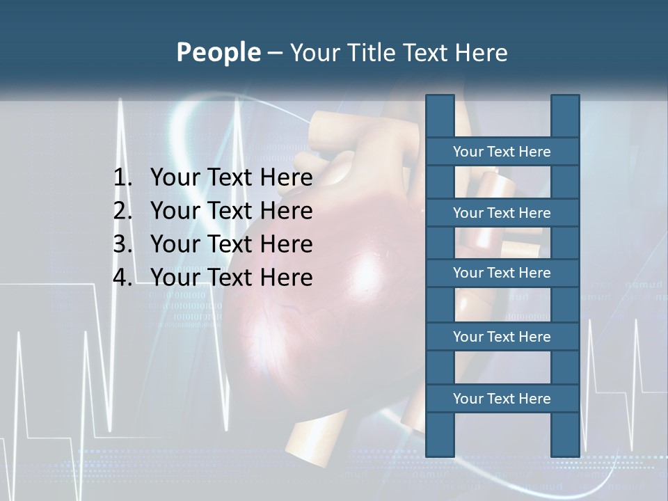 A Medical Powerpoint Presentation With A Heart PowerPoint Template