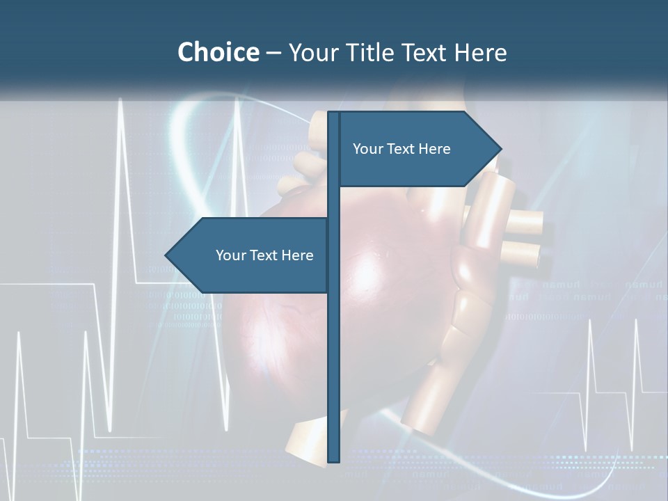 A Medical Powerpoint Presentation With A Heart PowerPoint Template