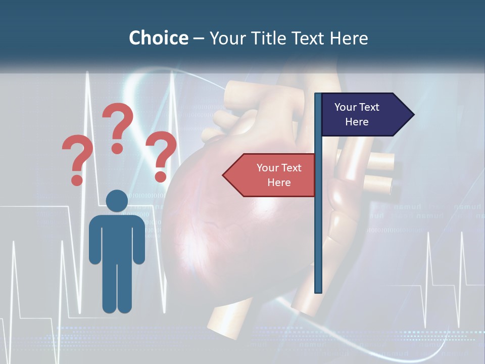 A Medical Powerpoint Presentation With A Heart PowerPoint Template