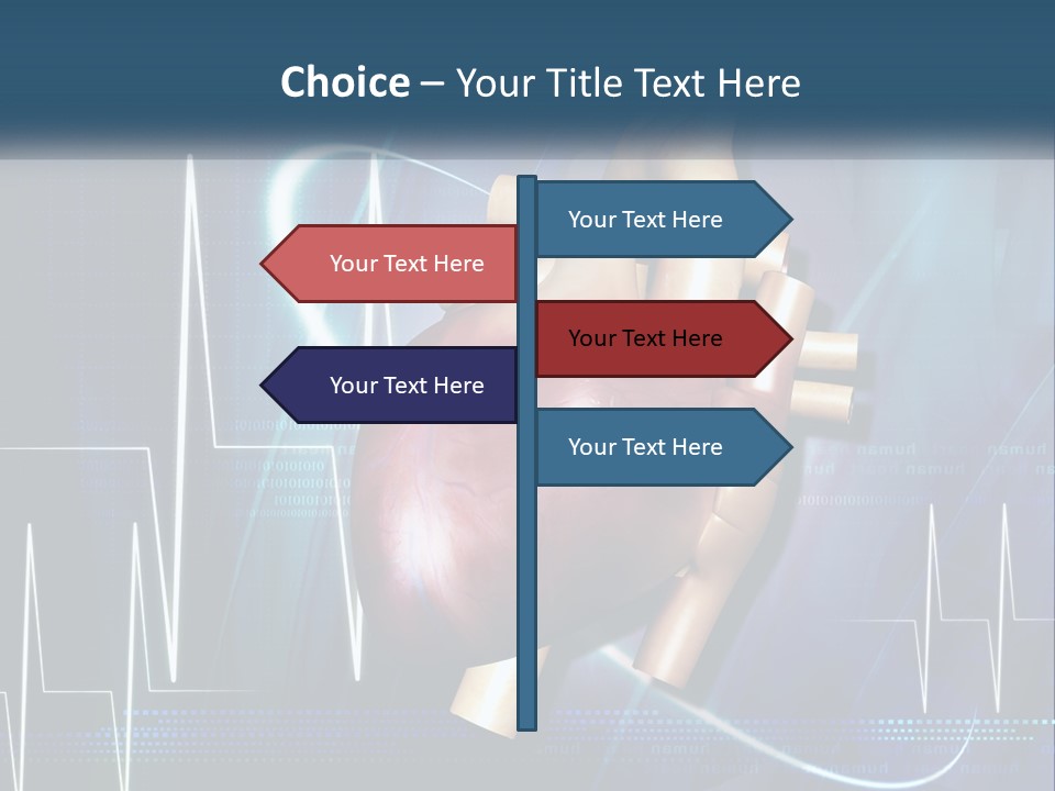 A Medical Powerpoint Presentation With A Heart PowerPoint Template