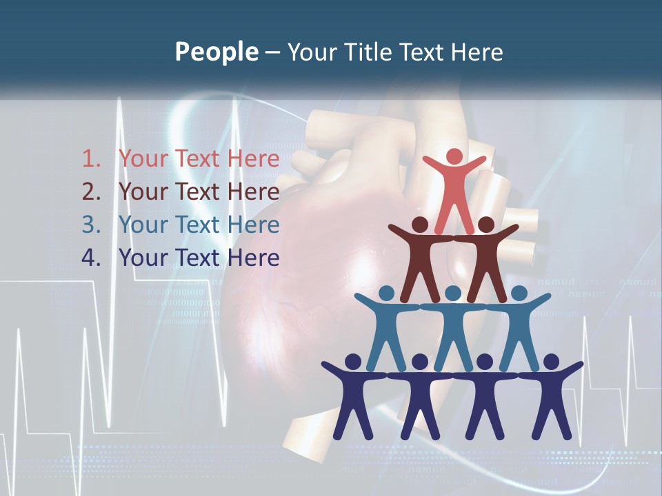 A Medical Powerpoint Presentation With A Heart PowerPoint Template