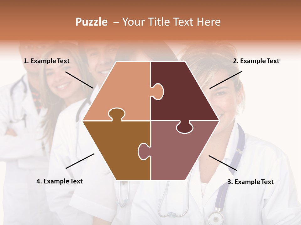 A Group Of Doctors Standing In A Row PowerPoint Template