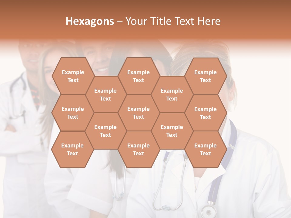 A Group Of Doctors Standing In A Row PowerPoint Template