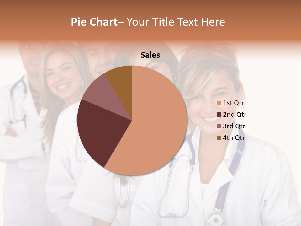 A Group Of Doctors Standing In A Row PowerPoint Template
