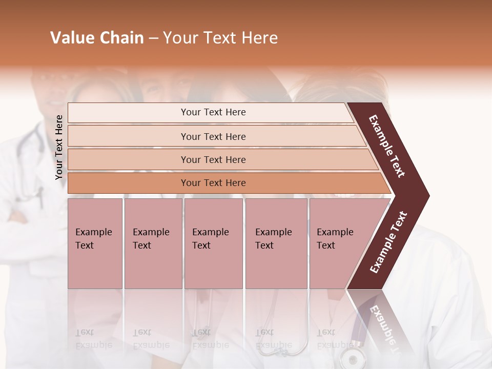 A Group Of Doctors Standing In A Row PowerPoint Template