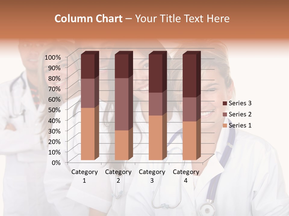 A Group Of Doctors Standing In A Row PowerPoint Template