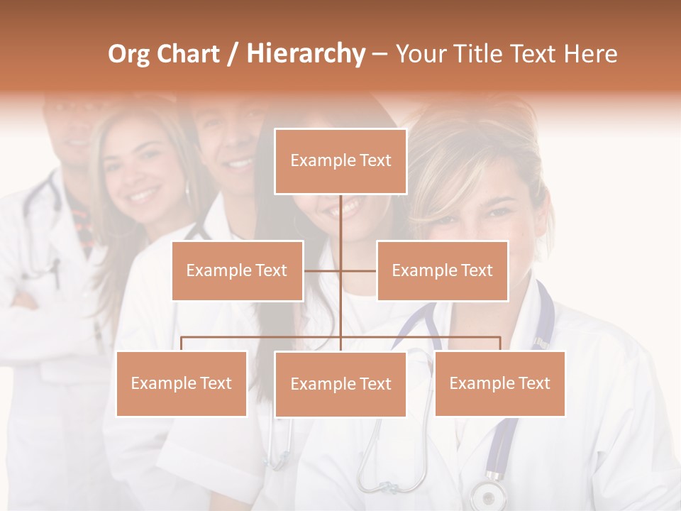 A Group Of Doctors Standing In A Row PowerPoint Template