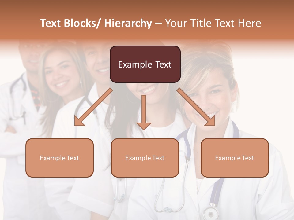A Group Of Doctors Standing In A Row PowerPoint Template