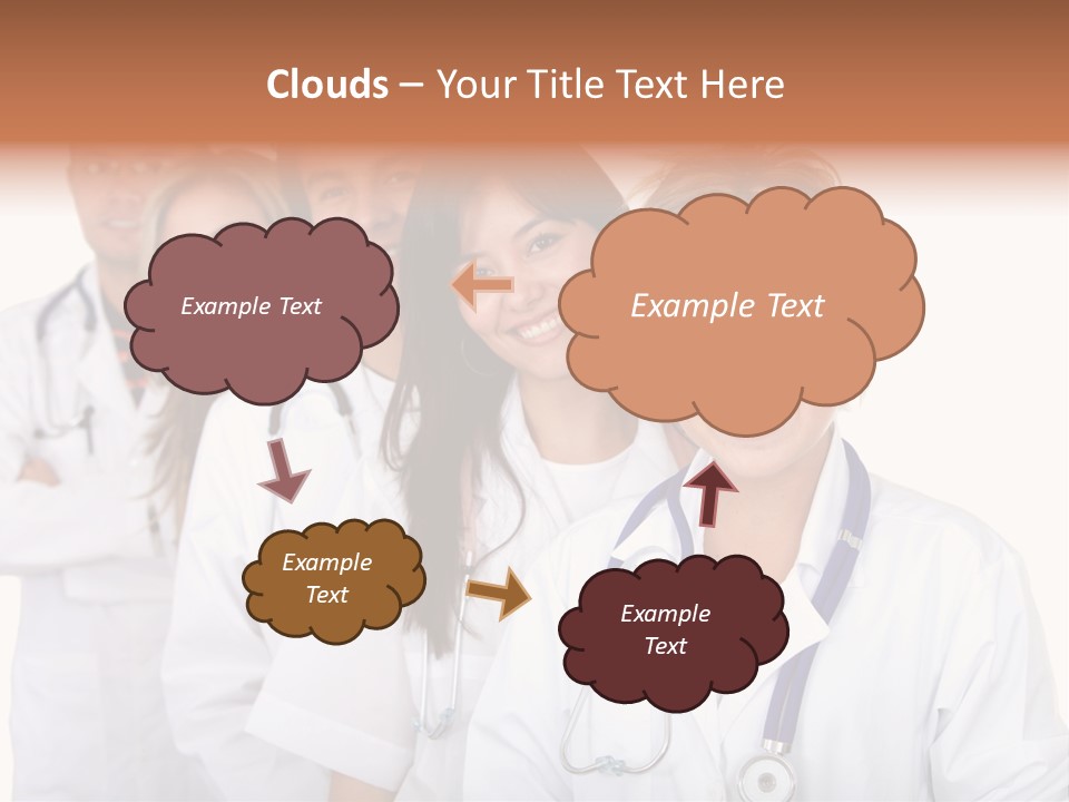 A Group Of Doctors Standing In A Row PowerPoint Template