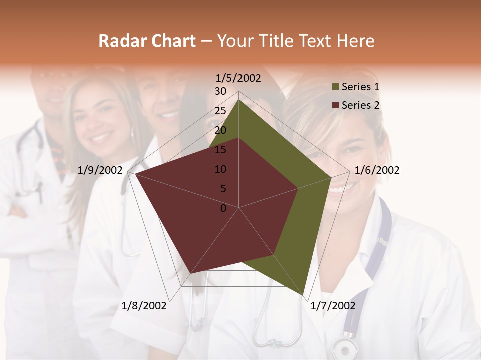A Group Of Doctors Standing In A Row PowerPoint Template