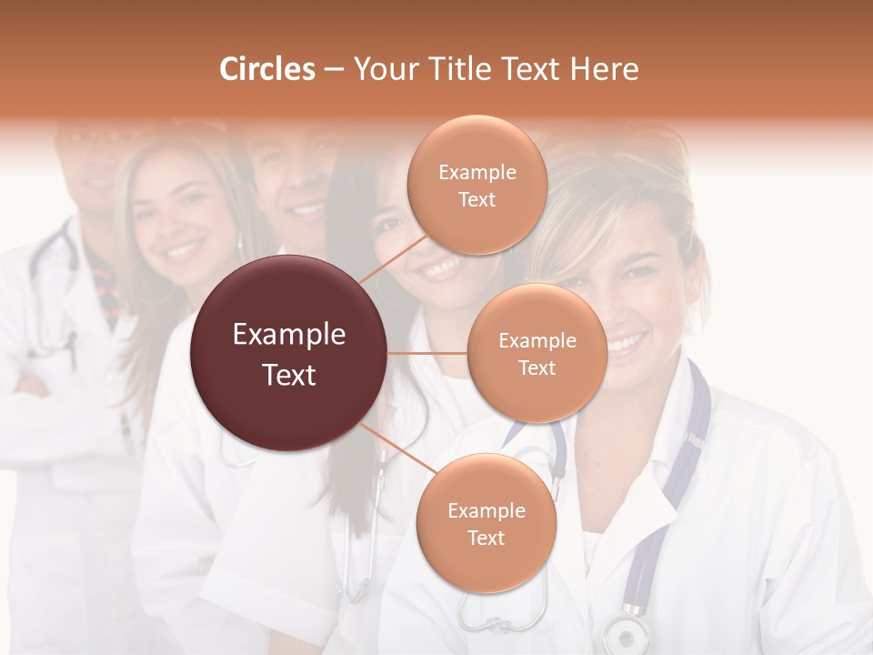 A Group Of Doctors Standing In A Row PowerPoint Template