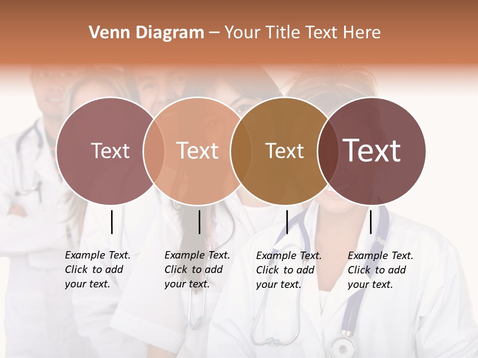 A Group Of Doctors Standing In A Row PowerPoint Template