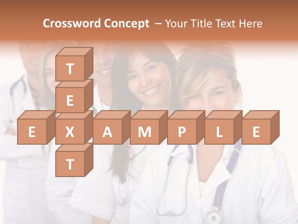 A Group Of Doctors Standing In A Row PowerPoint Template