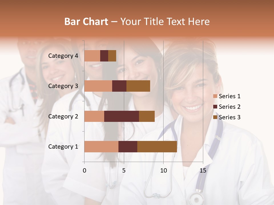 A Group Of Doctors Standing In A Row PowerPoint Template